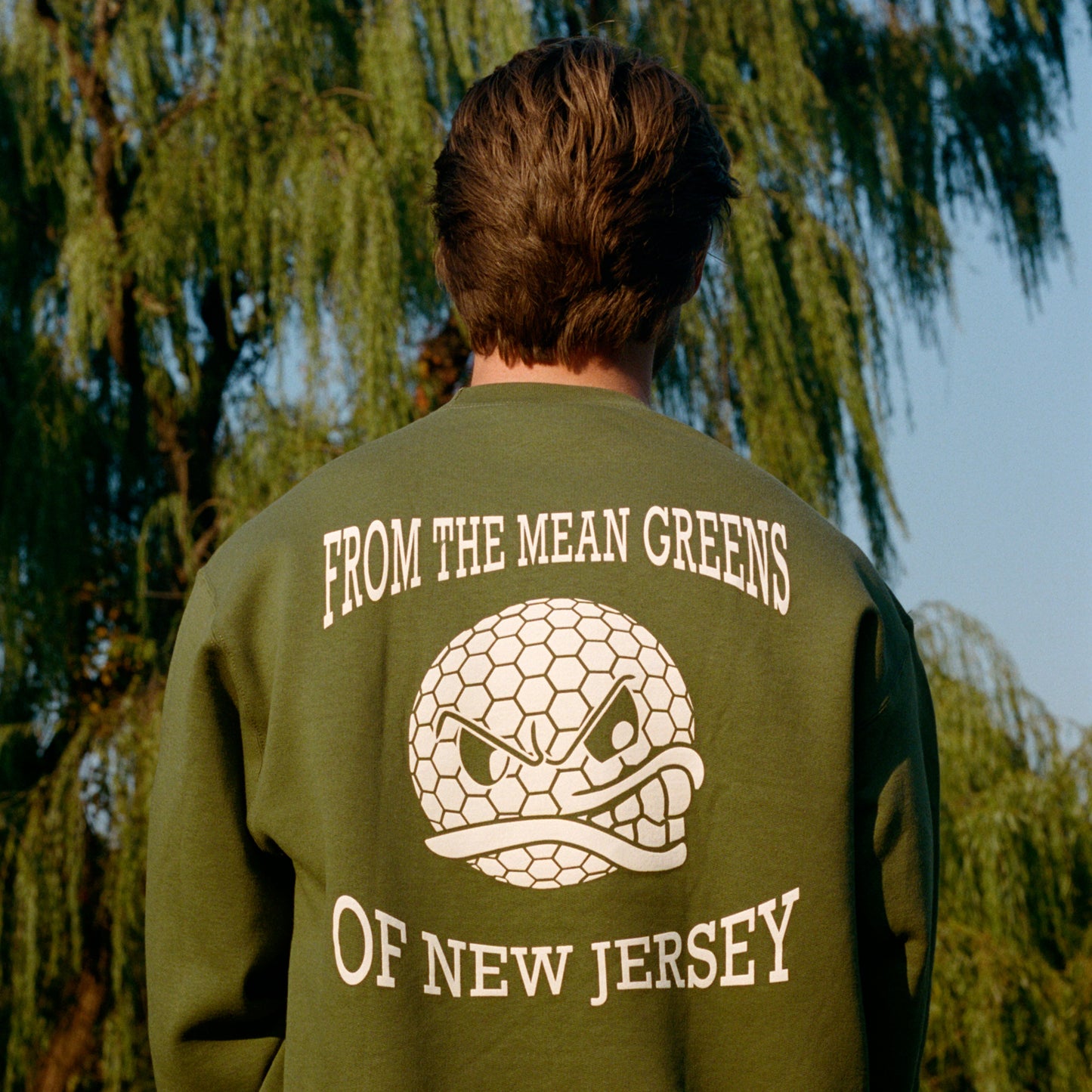 DIMPLE HEAD CREW OLIVE