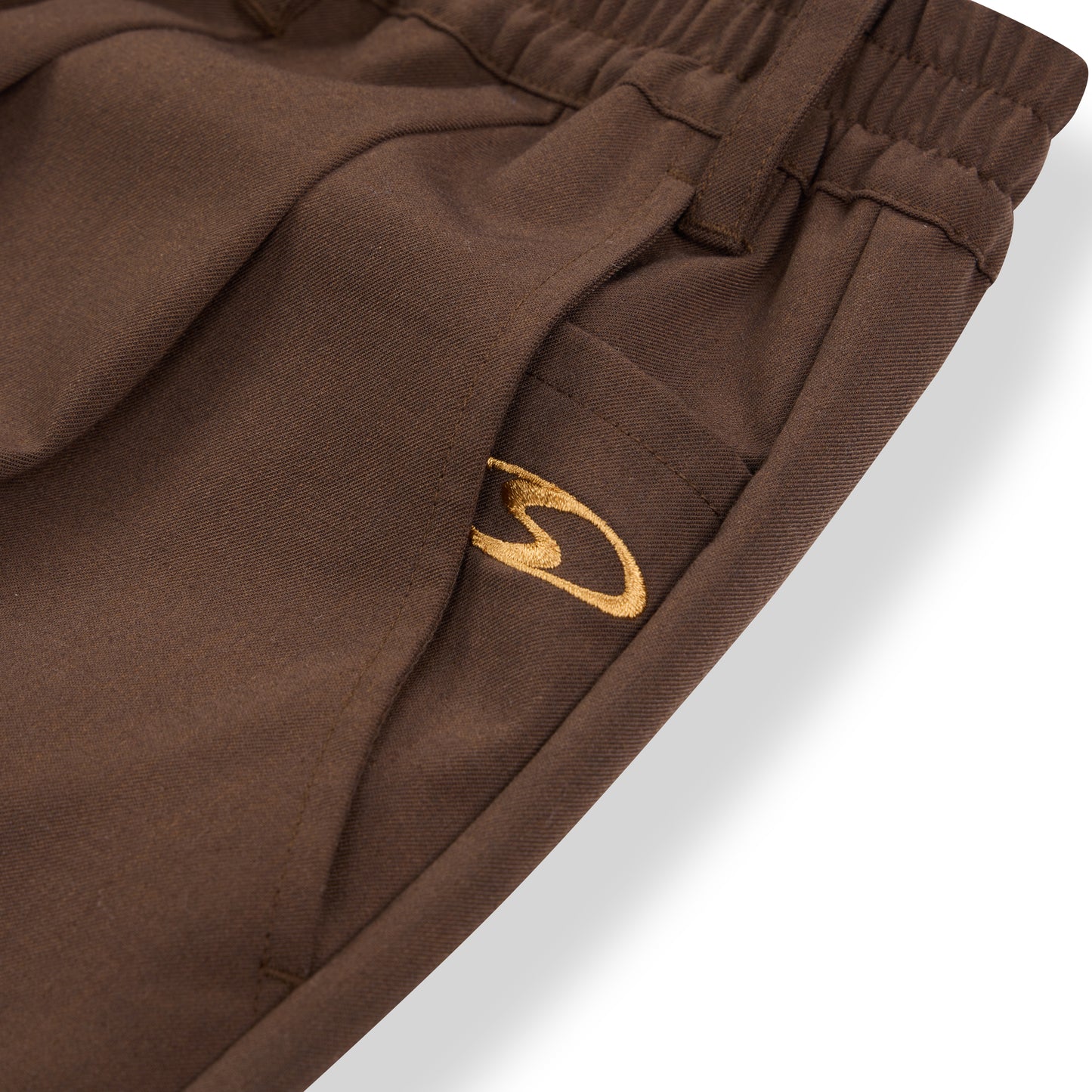 PLEATED PANTS BROWN