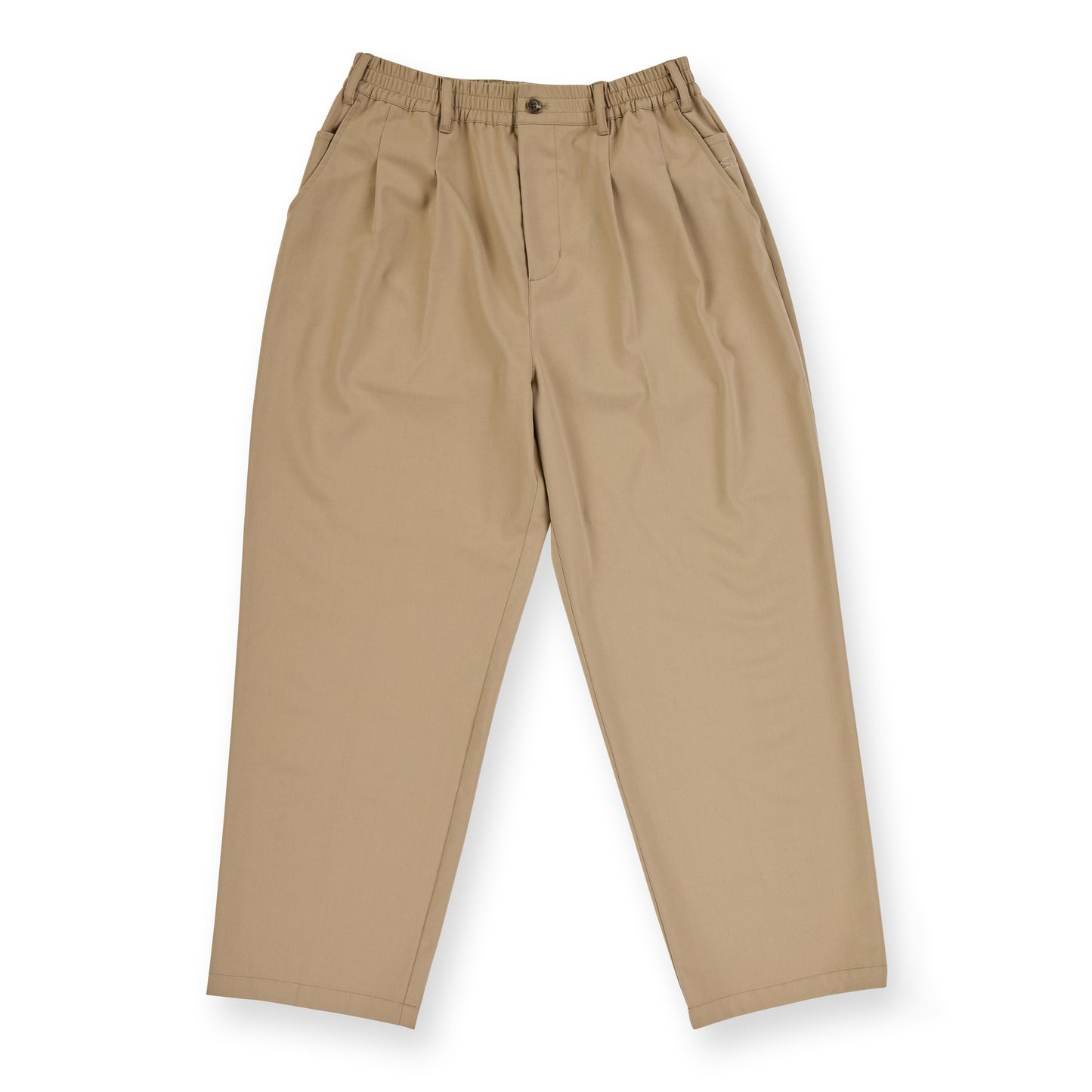 PLEATED PANTS KHAKI